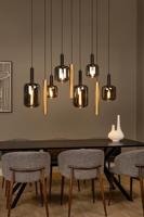 Lucide JOANET Tube - Hanglamp - 6xE27 - Messing - thumbnail