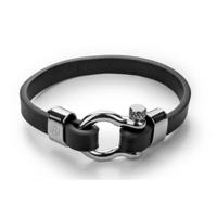 Paul McNeal MB0036SB Lederen Armband Lengte 21cm - thumbnail