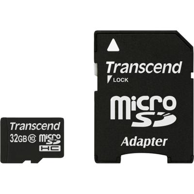 Transcend Premium microSDHC-kaart Industrial 32 GB Class 10, UHS-I Incl. SD-adapter