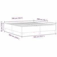 Bedframe Blauw 180 x 200 cm Katoenen stof - thumbnail