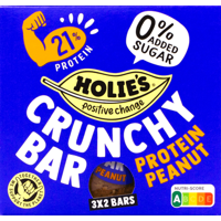 Holie&apos;s Crunchy Bar Protein Peanut 6 x 20g bij Jumbo - thumbnail