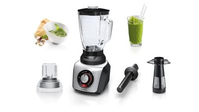 Bosch SilentMixx Pro MMB66G7M 2,3 l Blender voor op aanrecht Zwart, Grijs 900 W