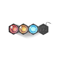 Nedis FUDI211BK3 discolamp met kleurenspots 63 LED - thumbnail