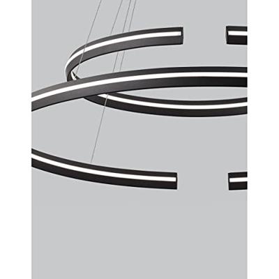 Lyora Zwarte hanglampTorrente rond - 9392012