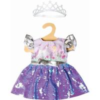 Heless Poppenjurk fee en eenhoorn met sequins en kroon, 28-35 cm - thumbnail
