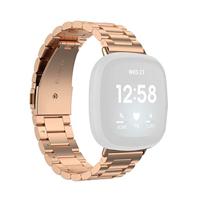Fitbit Versa 3/4 & Sense 1/2 metalen schakelbandje - Rosé goud - thumbnail