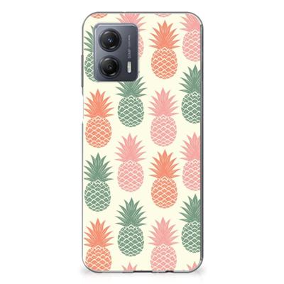 Motorola Moto G53 | Siliconen Case | Ananas