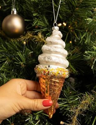 Nordic Light Kerstbal Softijsje 17 cm