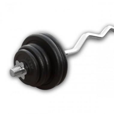 RS Sports Curlstangset gietijzer l 40 KG RS Sports Curlstangset gietijzer l 40 KG