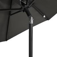 VidaXL Parasol met stalen paal 225x225x212 cm antracietkleurig - thumbnail