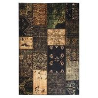 Heritaged Patchwork vloerkleed - Fade No.1 olijfgroen - 305x405 cm - thumbnail