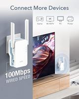 Cudy AC1200 Mesh WLAN repeater Mesh 1200 Mbps 5GHz/2,4 GHz WiFi Extender met stekker, signaalweergave, interne antennes, wit RE1200 - thumbnail