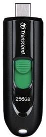 Transcend JetFlash 790C USB-stick 256 GB Zwart TS256GJF790C USB-C 3.2 Gen 1 Transcend JetFlash 790C USB-stick 256 GB Zwart TS256GJF790C USB-C 3.2 Gen 1