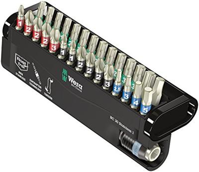 Wera BC Stainless/30 Bit-Check 05071109001 Bitset 30-delig Kruiskop Phillips, Kruiskop Pozidriv, Binnen-Torx, Inbus Wera BC Stainless/30 Bit-Check 05071109001 Bitset 30-delig Kruiskop Phillips, Kruiskop Pozidriv, Binnen-Torx, Inbus