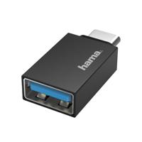 Hama USB-C-OTG-Adapter to USB-A, USB 3.2 Gen1, 5 Gbps Kabel Zwart - thumbnail