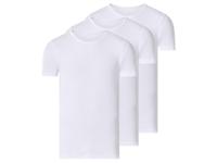 esmara Men Set van 3 heren T-shirts (ronde hals, Wit, L) - thumbnail