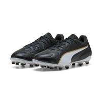 PUMA King 20 Pro Gras / Kunstgras Voetbalschoenen (MG) Zwart Wit Goud - thumbnail