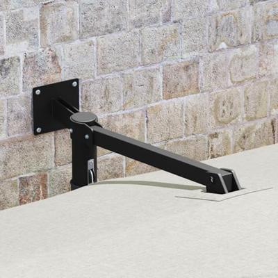 Tuinparasol Beige en zwart 248.5 x 247.5 x 160 cm