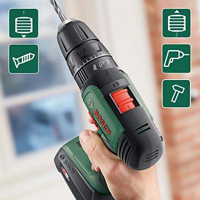 Bosch Groen UniversalImpact 18V | Accuklopboorschroevendraaier | 1.5 Ah + 2.5 Ah accu + lader | + SystemBox en 46-delige accessoiresset 06039D4108 - thumbnail