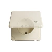 Peha Inb. stopkontakt met deksel RA PEHA enkel Creme - 4602000 - thumbnail