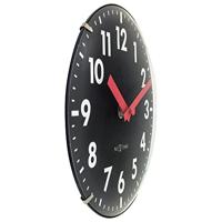 NeXtime NE-3533ZW Glazen Tafelklok Duomo Mini 20 cm Zwart/Rood - thumbnail