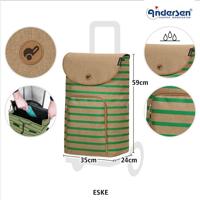 Andersen Boodschappentrolley Unus Shopper Eske 75cm-Green - thumbnail