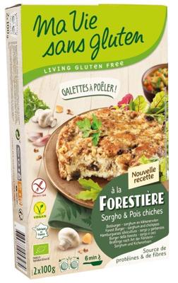 Ma Vie Sans Champignonburger kikkererwt glutenvrij 2x100g bio 2 Stuks