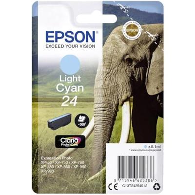 Epson Inktcartridge 24 Origineel Foto cyaan C 13 T 24254012 Epson Inktcartridge 24 Origineel Foto cyaan C 13 T 24254012