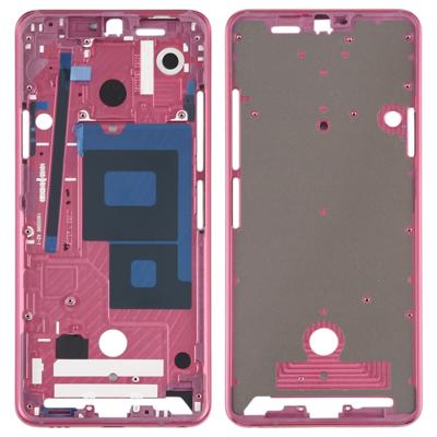 Front behuizing LCD frame bezel Plate voor LG G7 ThinQ/G710 (roze)