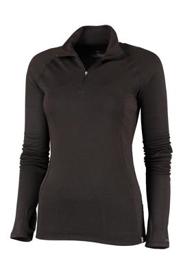 Rough Zip-Neck Thermo Control Longsleeve Dames | Black | XXL Rough Zip-Neck Thermo Control Longsleeve Dames | Black | XXL