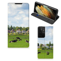 Samsung Galaxy S21 Ultra | Hoesje maken | Koeien - thumbnail