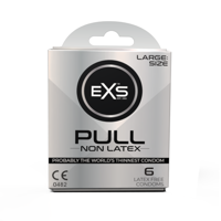EXS Pull Large XL (60mm) Latexvrije Condooms Met Strip 6 stuks - thumbnail
