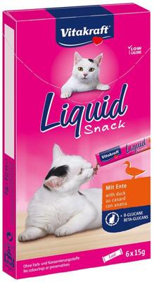 VITAKRAFT Liquid Snack Duck - Kattensnoepje - 6 x 15g