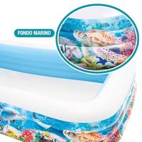 Intex Groot opblaaszwembad tropical reef - thumbnail