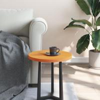 Tafelblad rond 40x2,5 cm massief grenenhout wasbruin - thumbnail