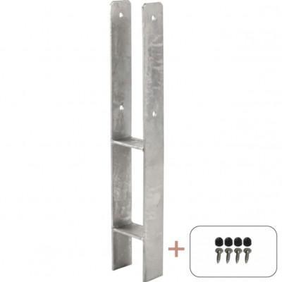 Paalhouder H-Anker 9 x 9 x 60 CM