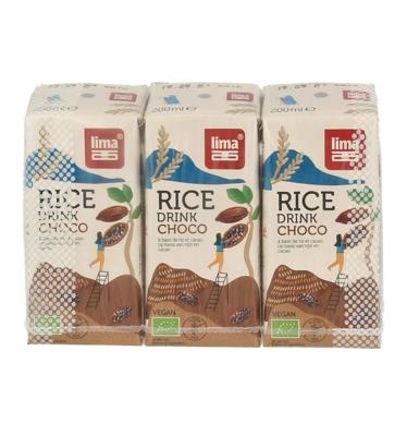 Rice drink choco calcium 200ml bio Rice drink choco calcium 200ml bio