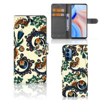 Wallet Case OPPO Reno 4 Pro 5G Barok Flower - thumbnail