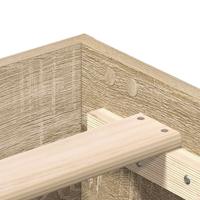 Bedframe zonder matras 150x200cm spaanplaat sonoma eikenkleurig - thumbnail