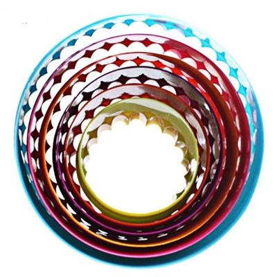 5 PCS cookies kunststof taart mal biscuit plunjer formulieren DIY bakken tools (ronde)