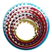 5 PCS cookies kunststof taart mal biscuit plunjer formulieren DIY bakken tools (ronde) - thumbnail