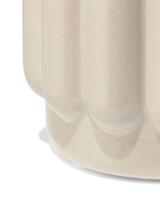 HEMA Bloempot ⌀7x6cm keramiek ribbel grijs (grijs) - thumbnail