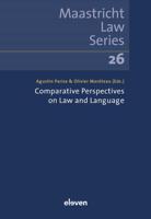 Comparative Perspectives on Law and Language - - ebook - thumbnail