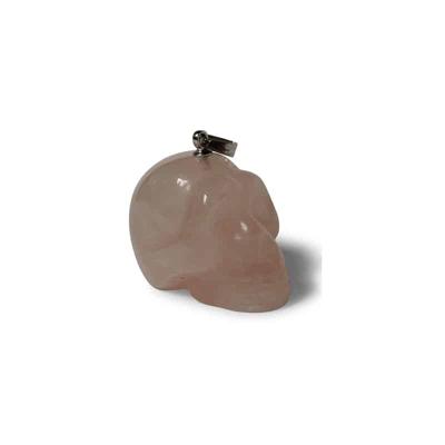 Kristallen Schedel Hanger Rozenkwarts - 20 mm Kristallen Schedel Hanger Rozenkwarts - 20 mm