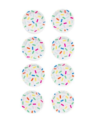 HEMA Gebaksbordje confetti 8 stuks
