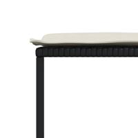 13-delige Tuinset met kussens poly rattan zwart - thumbnail