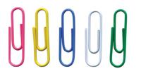 OFFICE products papierklemmen, 28 mm, geassorteerde kleuren, zak van 500 stuks - thumbnail