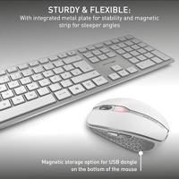 CHERRY JD-9100EU-1 Set met toetsenbord en muis Draadloos, Radiografisch QWERTY, US-Engels Wit - thumbnail