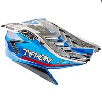 Arrma - 1/8 Painted Body with Decals, Blue: TYPHON 6S BLX (AR406118) - thumbnail