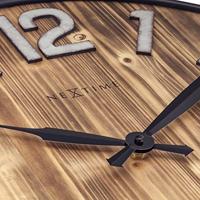 NeXtime NE-3277BR Grote Wandklok Aberdeen 50 cm Hout/Metaal - thumbnail
